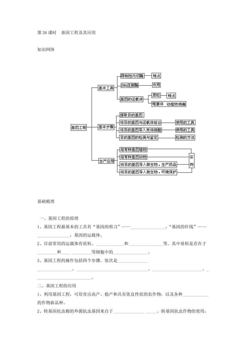 基因工程及其应用.doc_第1页