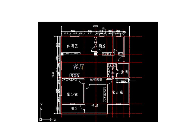 CAD课程设计一(室内平面设计图).doc_第2页