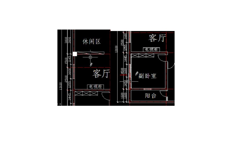 CAD课程设计一(室内平面设计图).doc_第3页