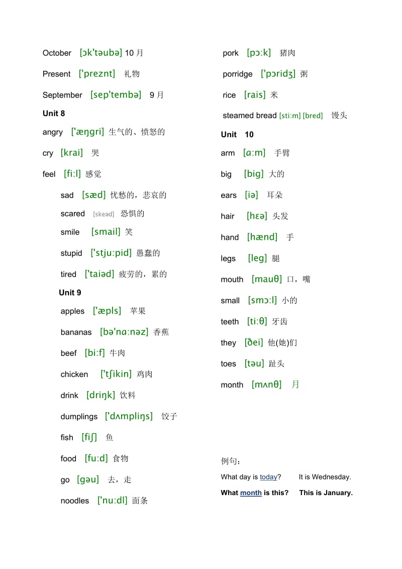 JOININ四年级英语单词大全(带音标).doc_第3页