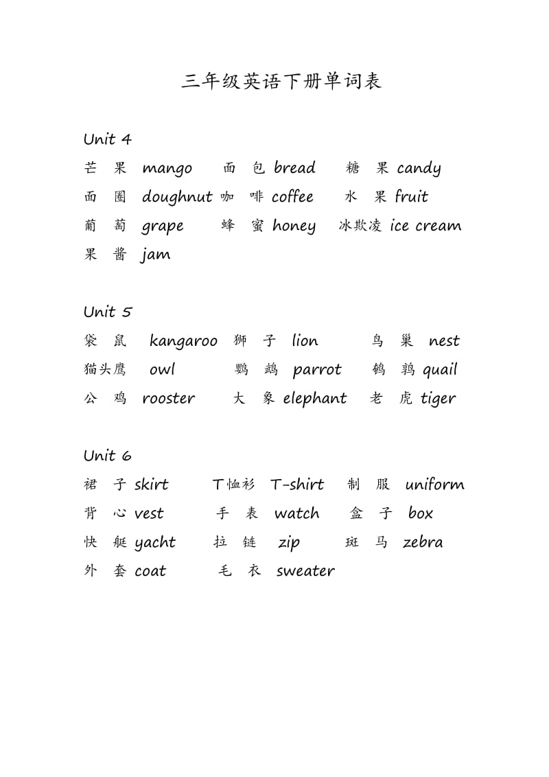 三年级英语下册单词表.doc_第2页