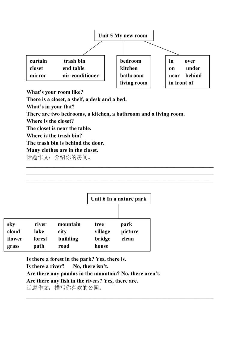 PEP五年级英语上册重点单词和句型.doc_第3页