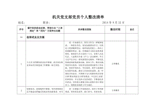 支部黨員個(gè)人整改清單.doc