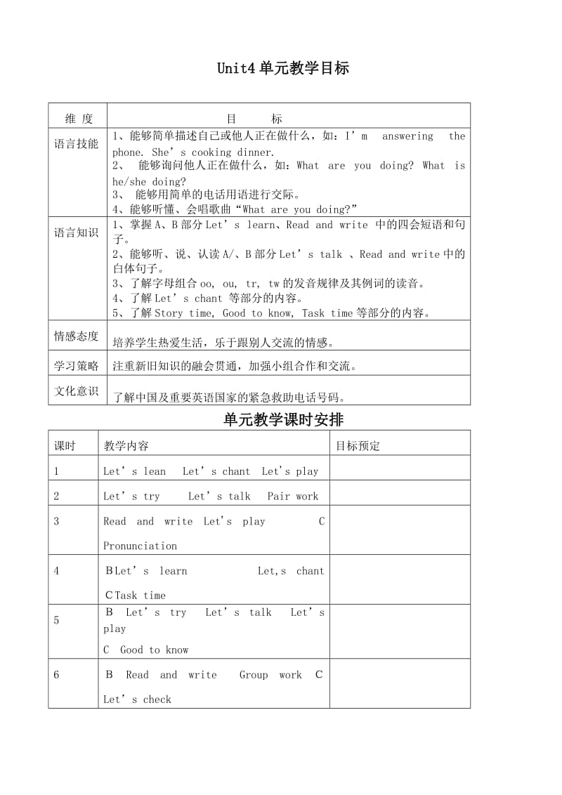 PEP小学英语五年级下教案unit4.doc_第2页