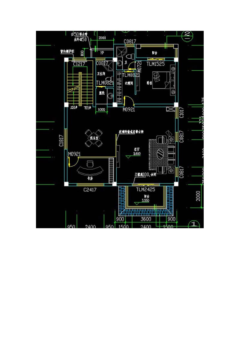 农村自建房三层现代建筑风格设计施工图带结构.docx_第2页