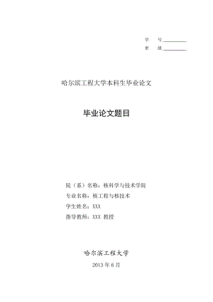 哈爾濱工程大學(xué)畢業(yè)設(shè)計(jì)論文模板(2013屆).doc