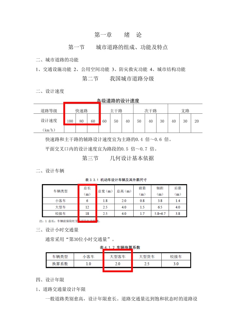 城市道路设计考前知识点.doc_第1页