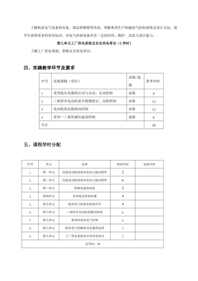 《电力拖动实训》教学大纲.doc_第3页