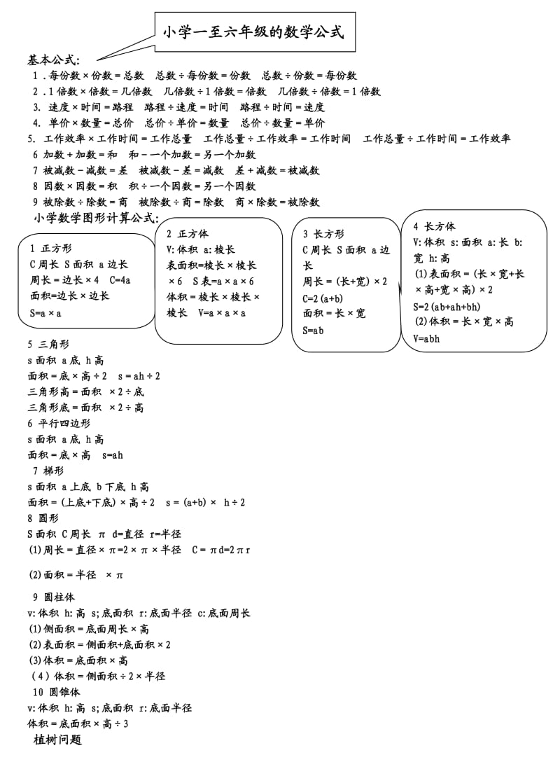 一到六年级的数学概念.doc_第1页