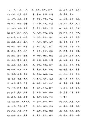 一年級下冊語文生字表組詞.doc