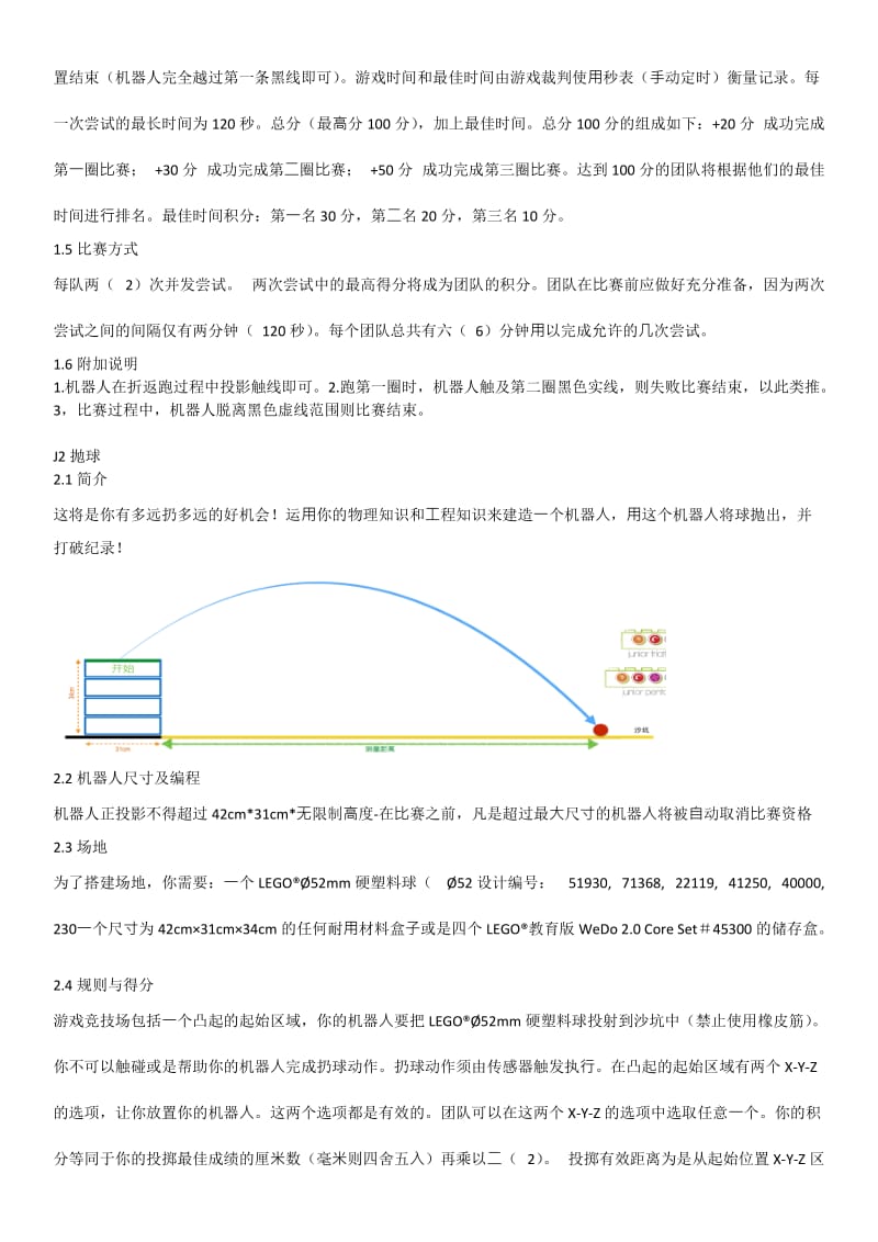 2018年江苏青少年机器人普及赛乐高Blastgames竞赛规则_第2页