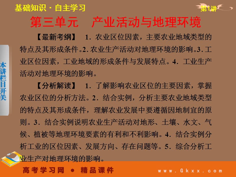 高考鲁教地理一轮复习课件：必修二第三单元 第1讲 农业生产与地理环境_第2页