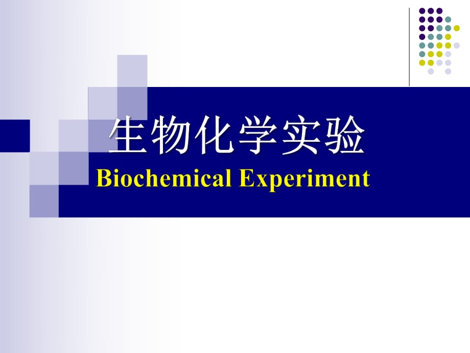 《生物化学实验》PPT课件_第1页
