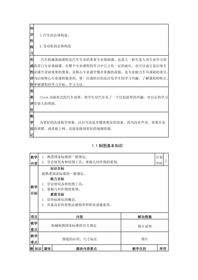 汽车机械基础教案_第3页