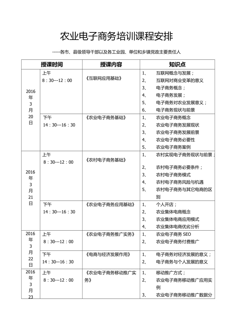 农业电商课表_第1页