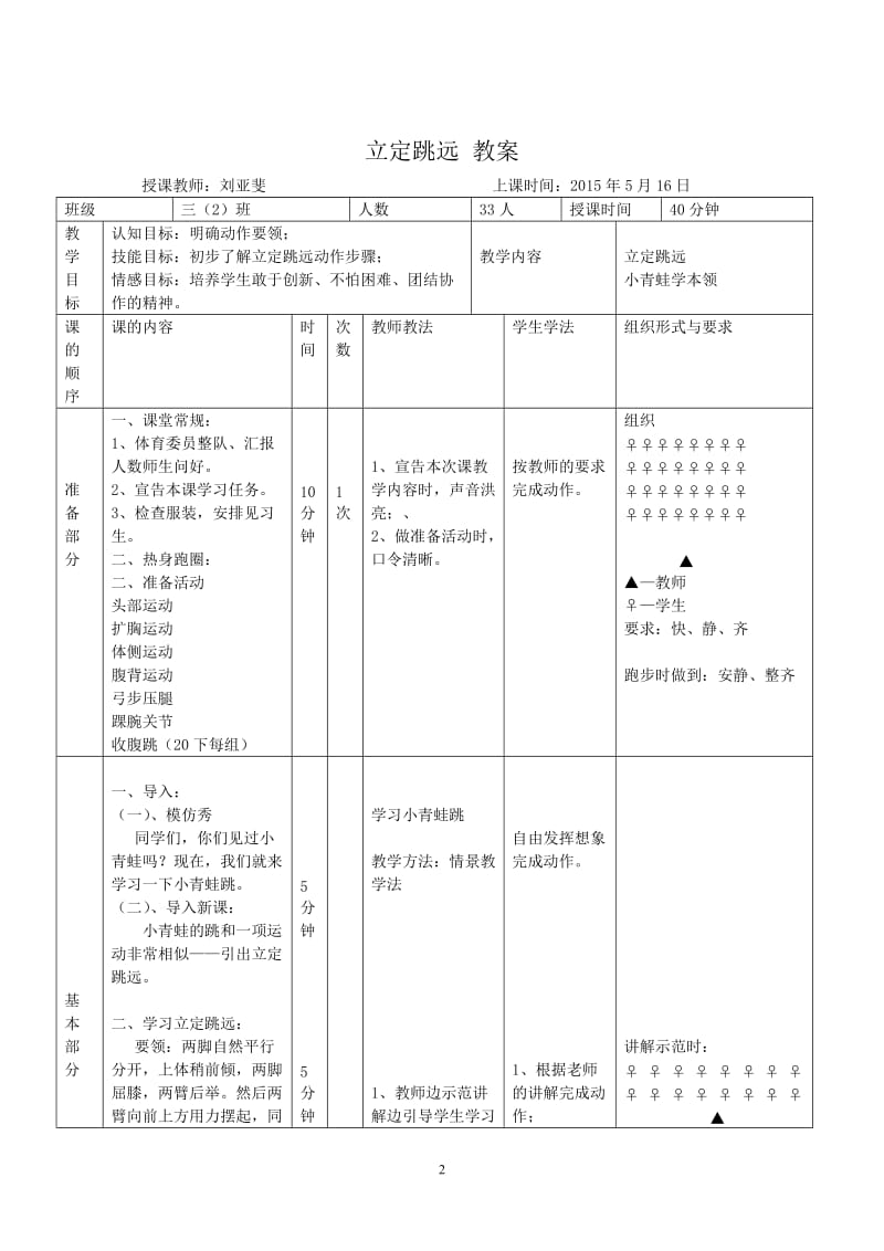 小学体育三年级立定跳远教案_第2页