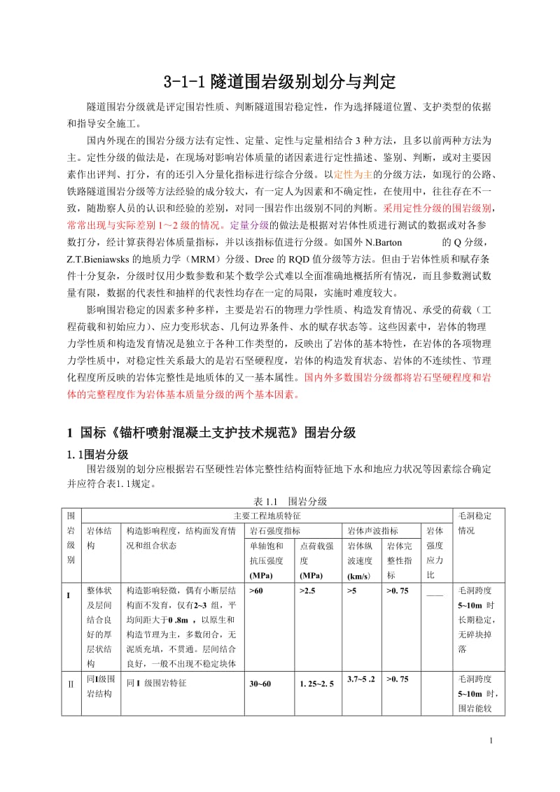 围岩等级划分_第1页