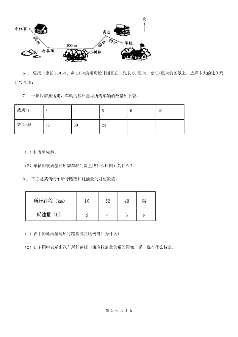 2020版浙教版数学六年级下册《比和比例》专项训练卷（I）卷_第2页