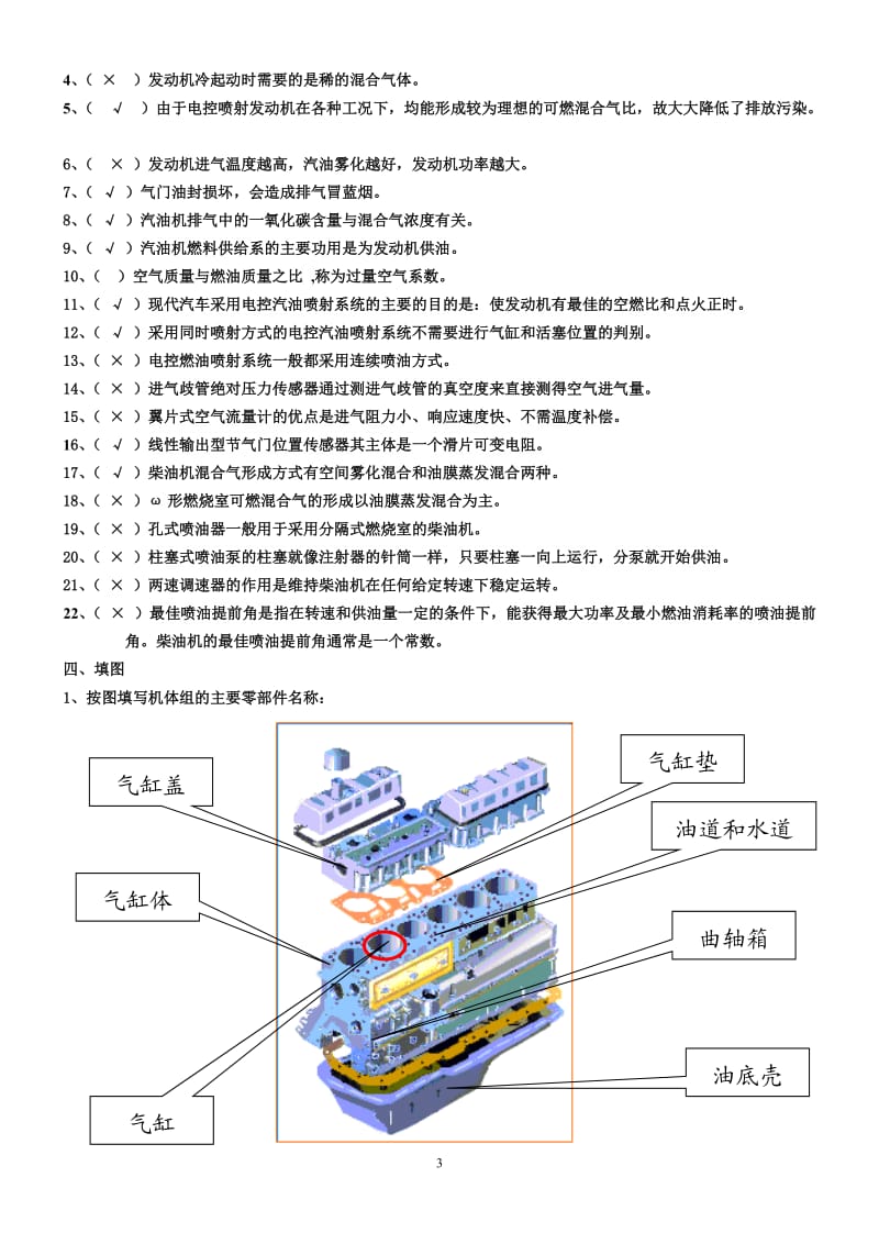 汽车发动机构造复习题(带答案)_第3页