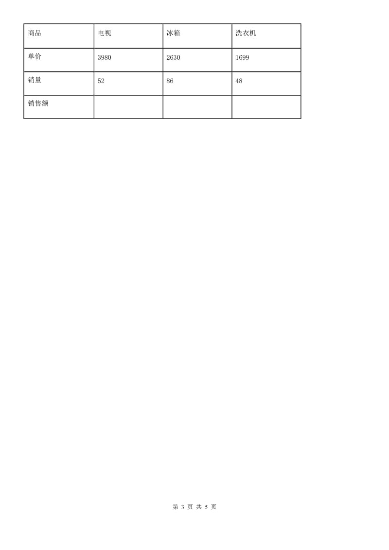 2019-2020年度苏教版 数学三年级下册第一单元《两位数乘两位数》单元测试卷B卷_第3页