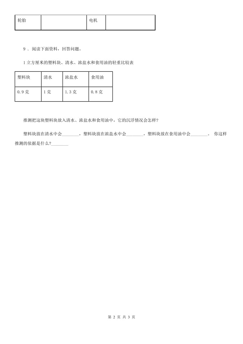 2020年教科版 科学二年级上册2.1 我们生活的世界练习卷C卷_第2页