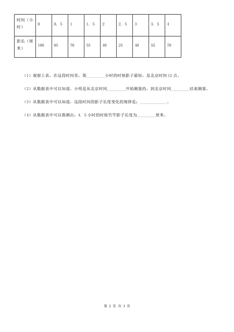 教科版科学五年级上册第2课时 阳光下的影子_第2页