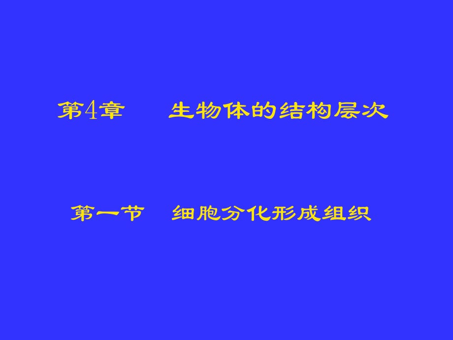 《細(xì)胞分化形成組織》PPT課件_第1頁(yè)