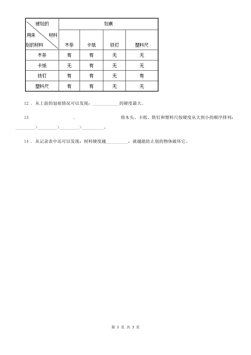 2019版教科版科学二年级上册3.书的历史D卷_第3页