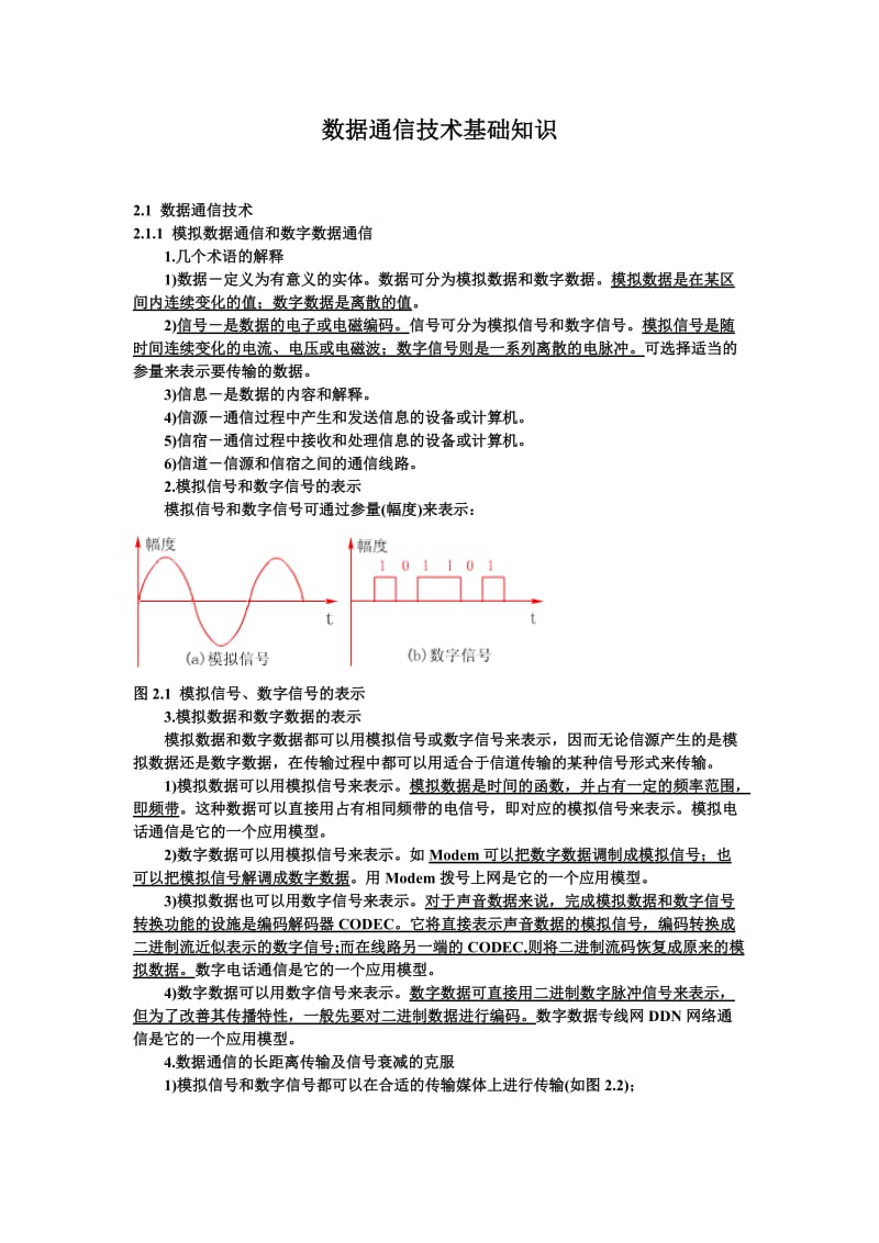 数据通信技术基础知识_第1页