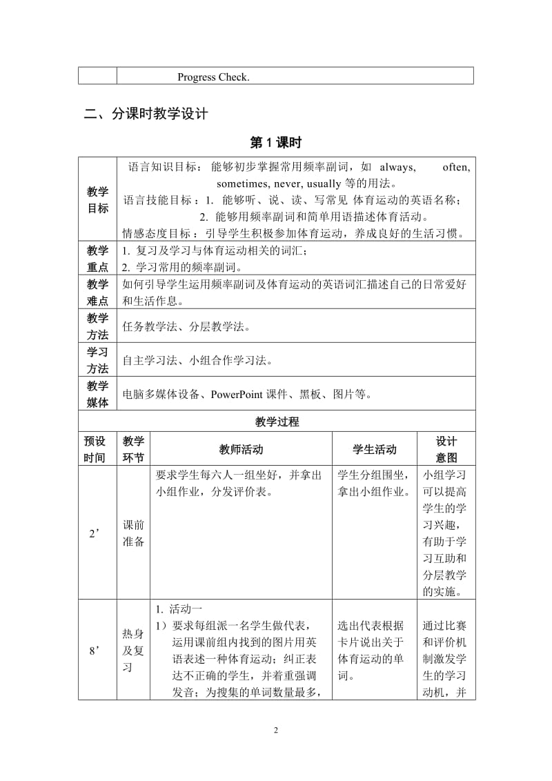 外研中职国规英语教材-基础模块(修订版)第一册unit3-I-like-playing-badminton_第2页