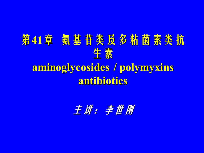 《氨基甙类抗生素》PPT课件_第1页