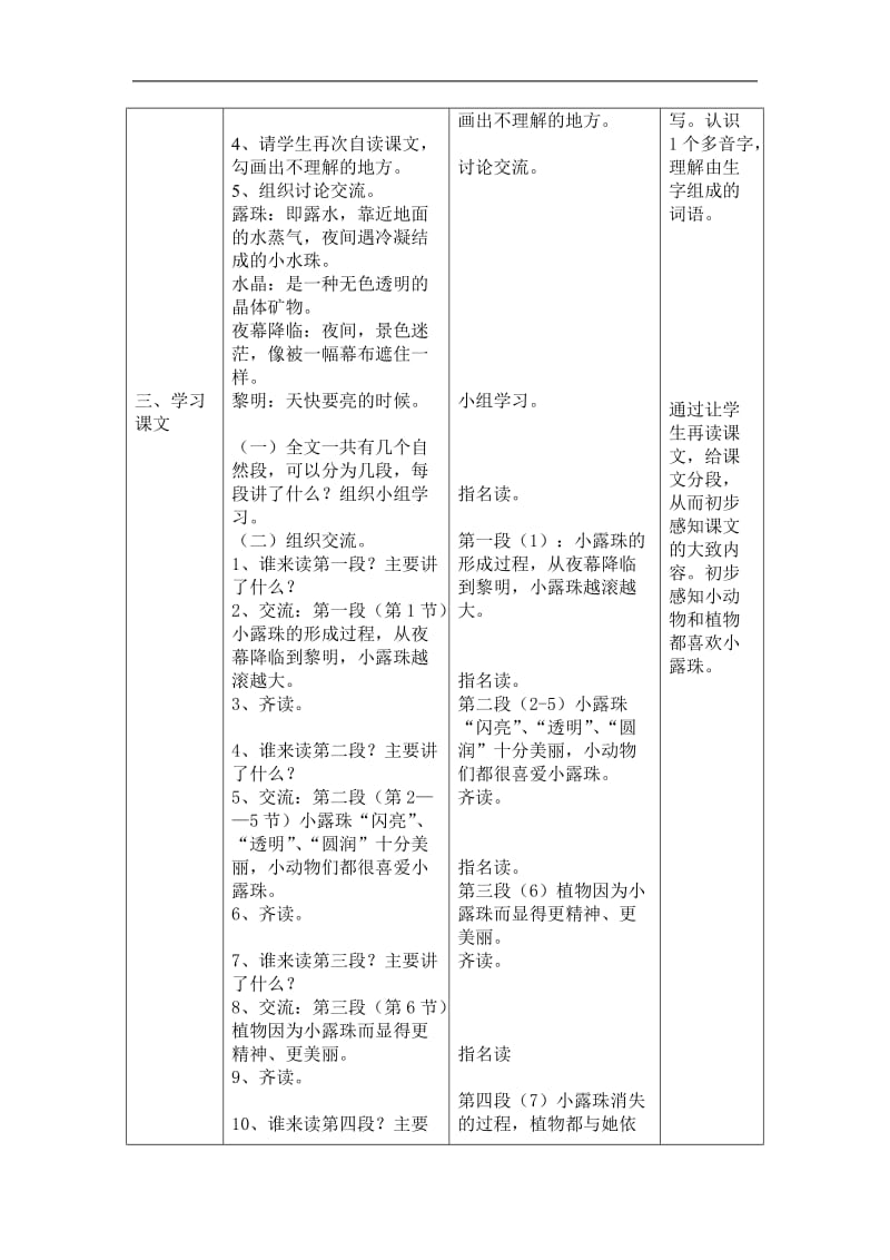 小学三年级语文小露珠[人教版]_第2页