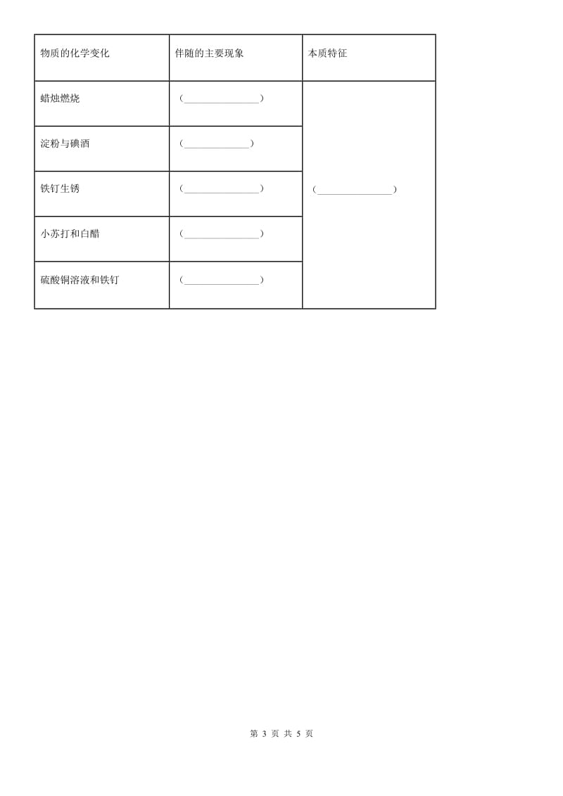 部编版四年级下册期末考试科学试卷_第3页