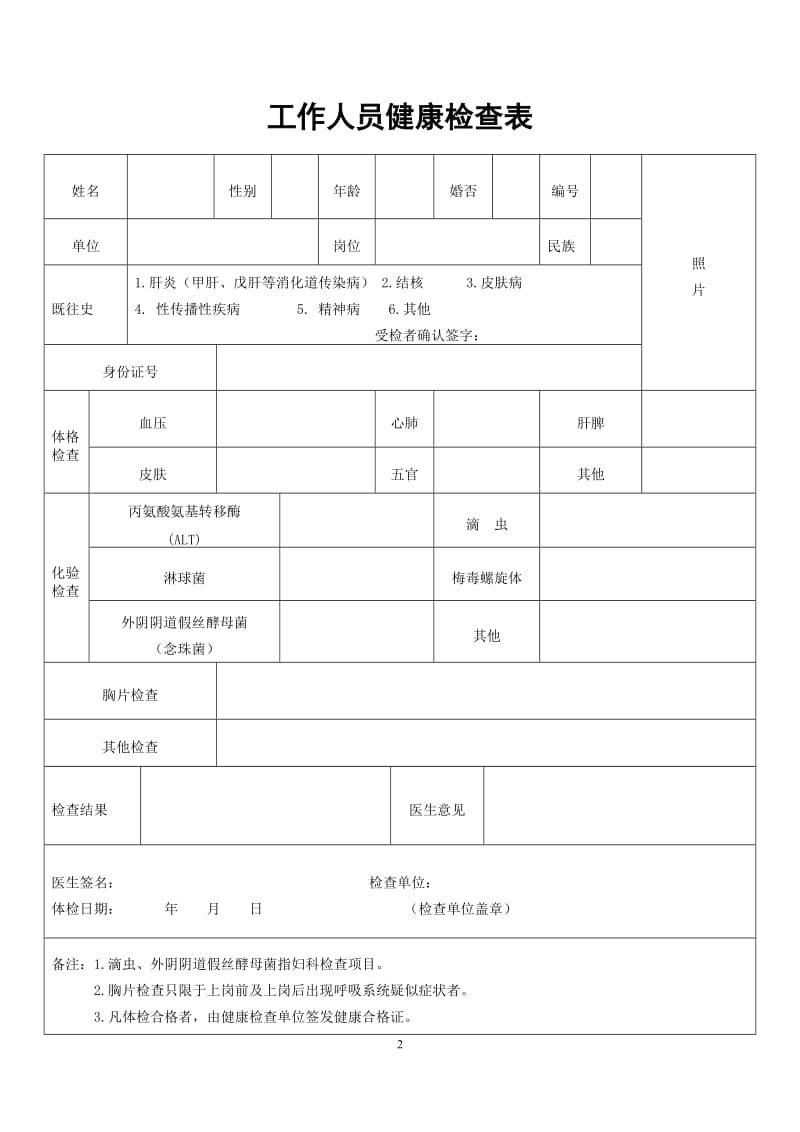 托儿所、幼儿园各项记录表大全_第2页