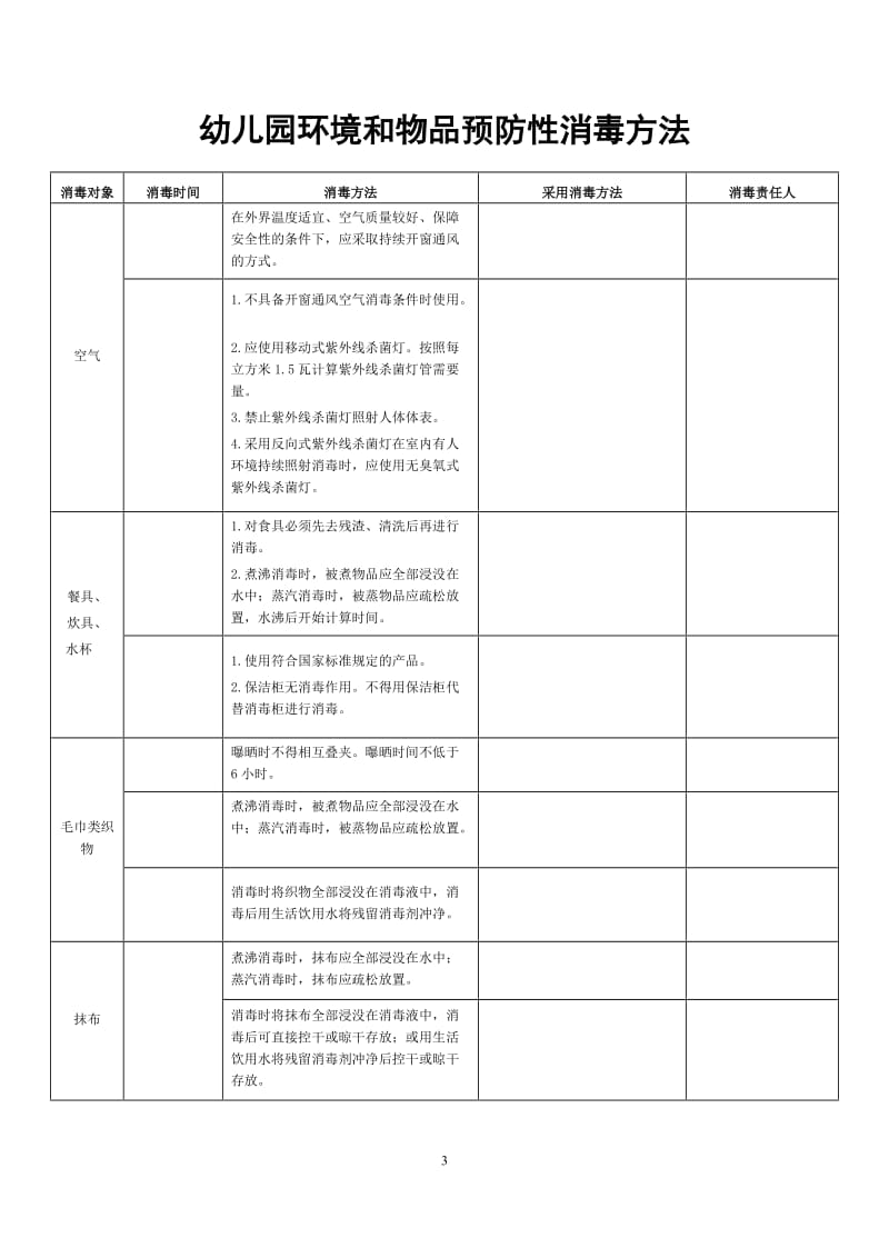 托儿所、幼儿园各项记录表大全_第3页