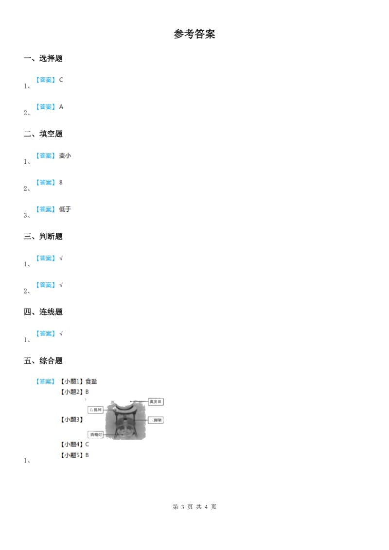 教科版科学三年级上册第8课时 它们发生了什么变化_第3页