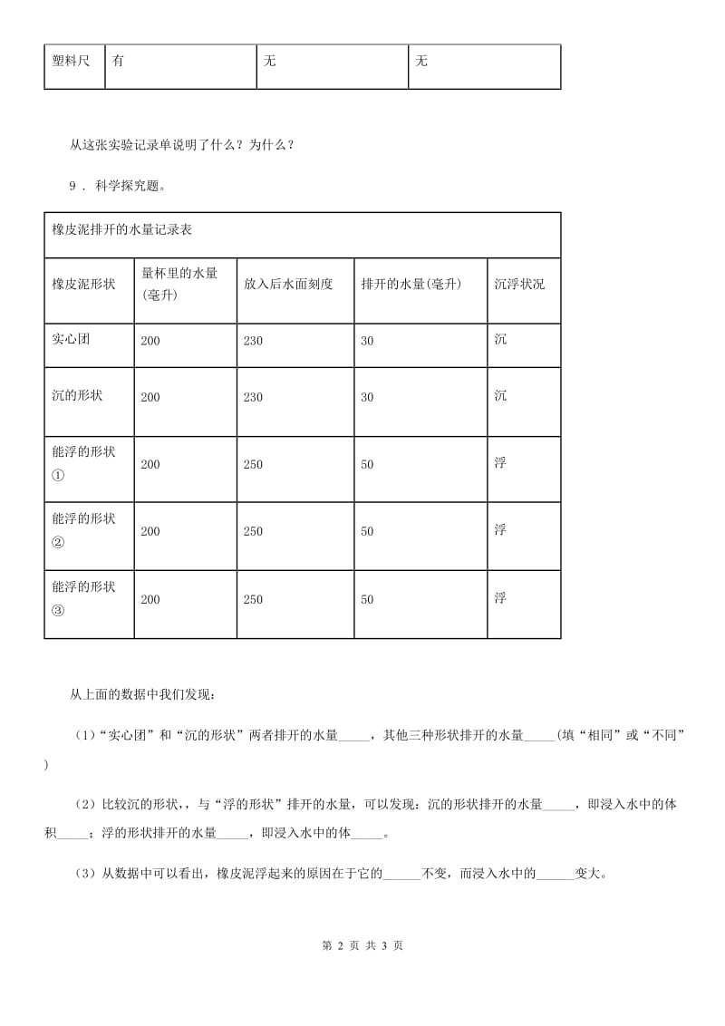 2020版教科版科学二年级上册2.1 我们生活的世界练习卷（I）卷_第2页