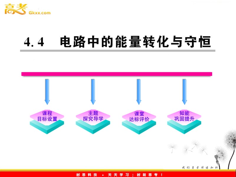 高中物理：4.4《电路中的能量转化与守恒》课件（沪科版选修3-1）_第2页