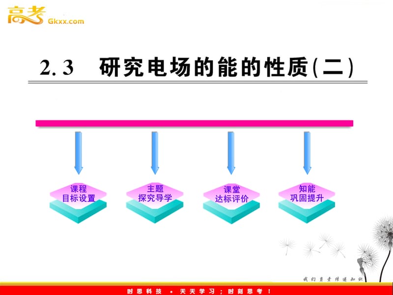 高中物理：2.3《研究电场的能的性质》（二）课件（沪科版选修3-1）_第2页