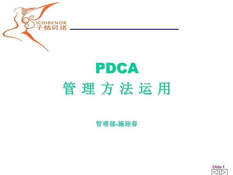 pdca管理方法运用ppt课件_第1页