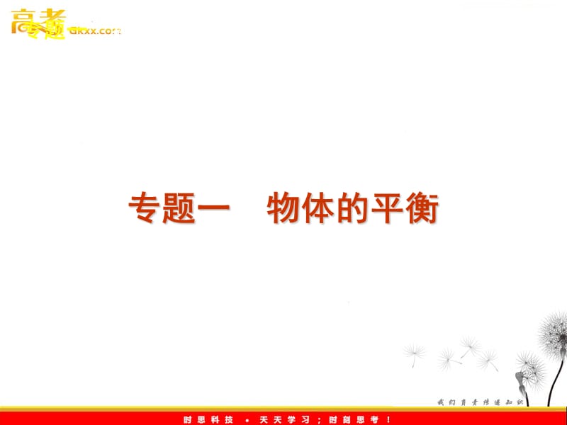 高考二轮三轮物理总复习专题案(粤教版)专题一　物体的平衡_第2页