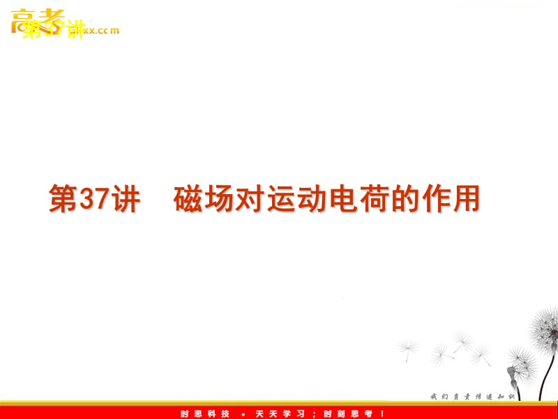 高考物理复习课件（新课标）：8-37《磁场对运动电荷的作用》_第2页