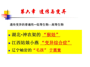 《遺傳變異》課件