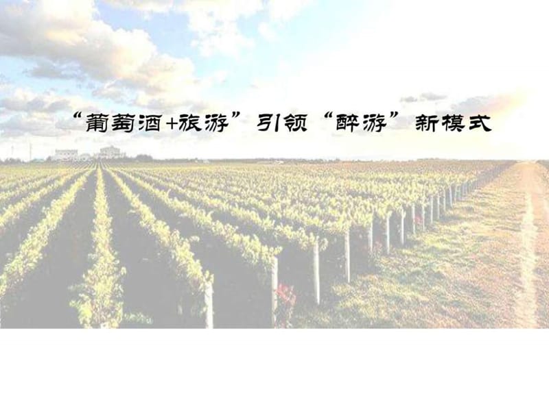 “葡萄酒旅游”引领“醉游”新模式_第1页