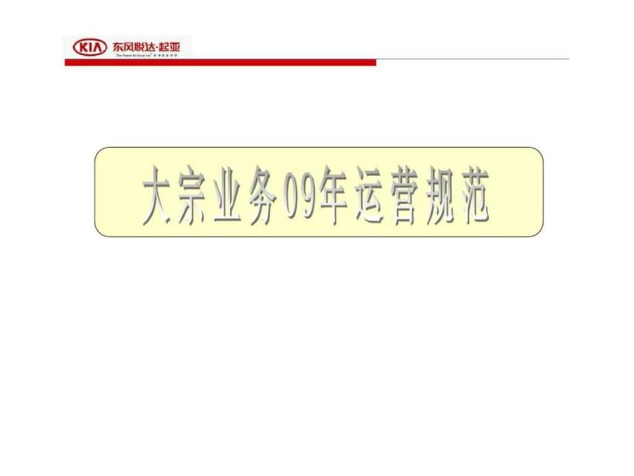 j東風(fēng)悅達(dá)起亞汽車大宗業(yè)務(wù)09年運營規(guī)范_第1頁