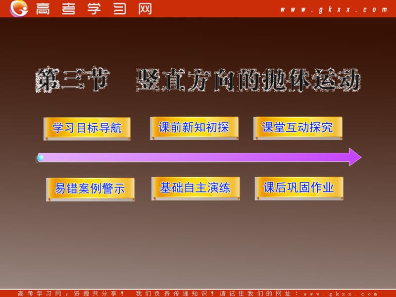 高中物理课时讲练通配套课件：1.3《竖直方向的抛体运动》（粤教版必修2）_第2页