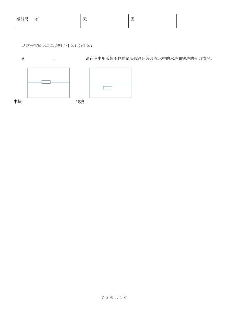 2020年教科版科学二年级上册2.1 我们生活的世界练习卷D卷_第2页