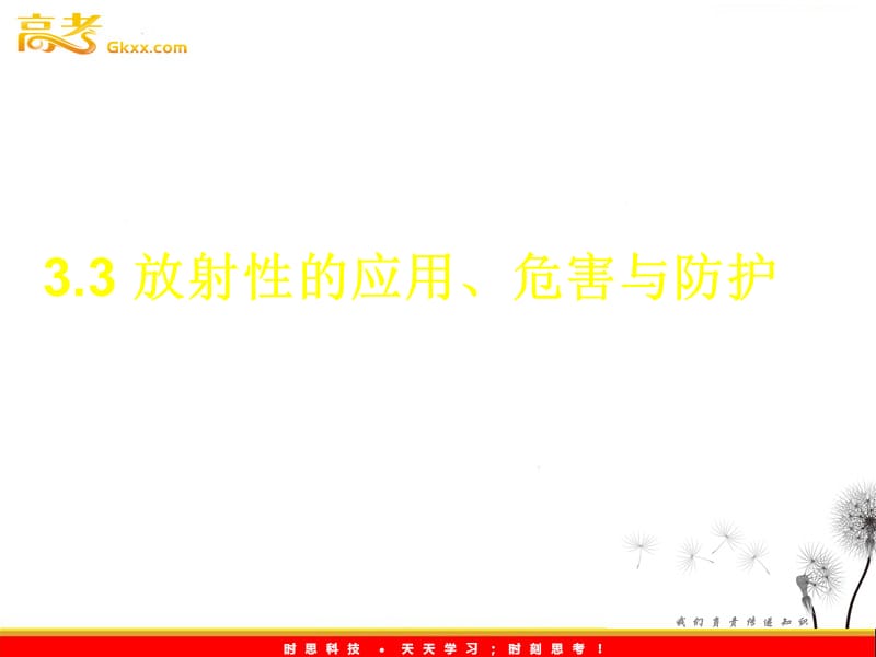 物理：3.3《放射性的应用、危害与防护》课件（教科版选修3-5）_第2页