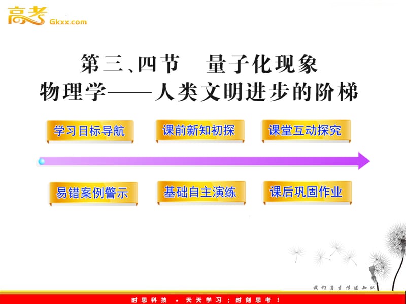 高中物理必修课件：5.3、5.4《量子化现象》 物理学——人类文明进步的阶梯.（粤教必修2）_第2页