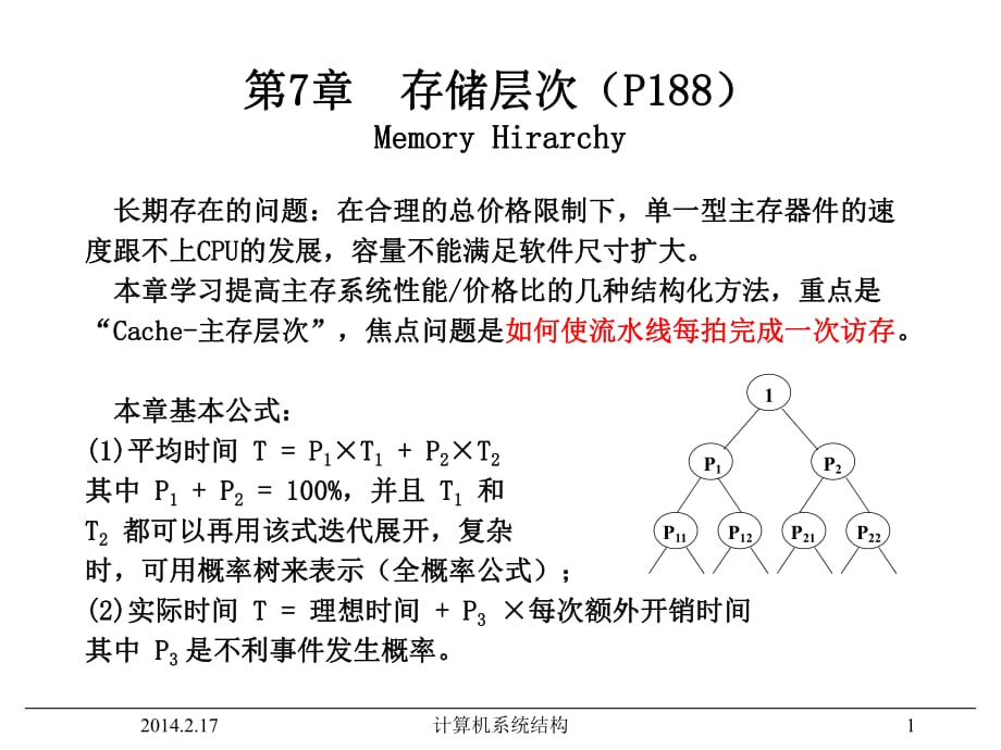 《計算機(jī)系統(tǒng)結(jié)構(gòu)》電子教案_第1頁